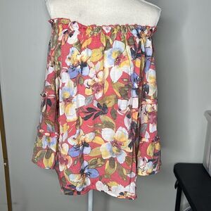 Women’s Zac & Rachel Large Top Floral Red